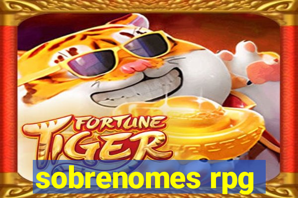 sobrenomes rpg